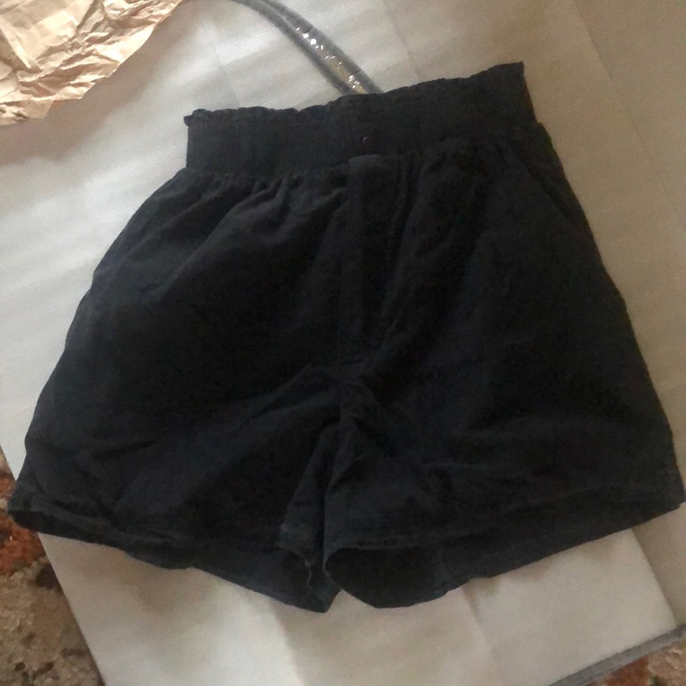Energie Black High Waist Shorts for Effortless Style
